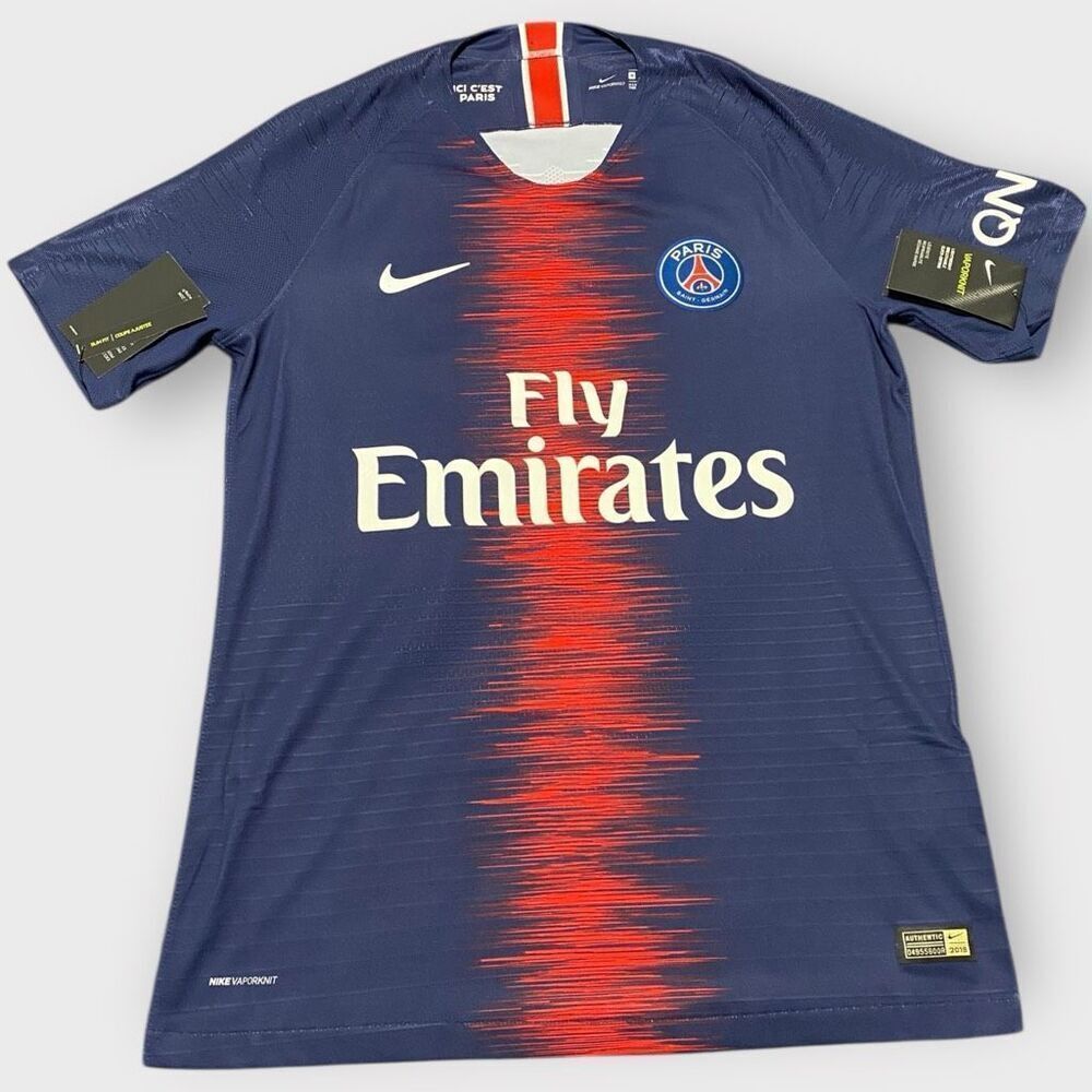 Nike PSG 2018/19 Home Vaporknit Jersey Mens size M 894419-411 New With Tags